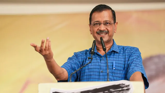 Delhi Chief Minister and AAP convenor Arvind Kejriwal during an interaction with traders, in Ludhiana, Tuesday, May 28, 2024