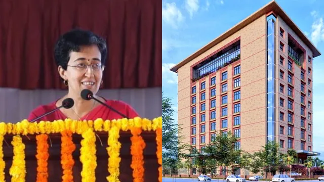 Delhi minister Atishi during the foundation stone laying ceremony for the construction of Court buildings at Karkardooma, Shastri Park & Rohini (Sector 26), at Karkardooma Court complex, in New Delhi, Tuesday, July 2, 2024.