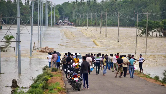 The flood situation in Assam remains grim, with over 3.5 lakh people affected across 11 districts, officials said on Saturday