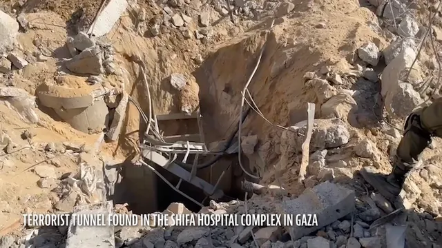 Israel claims to find Hamas 'terrorist tunnel' inside Shifa hospital complex