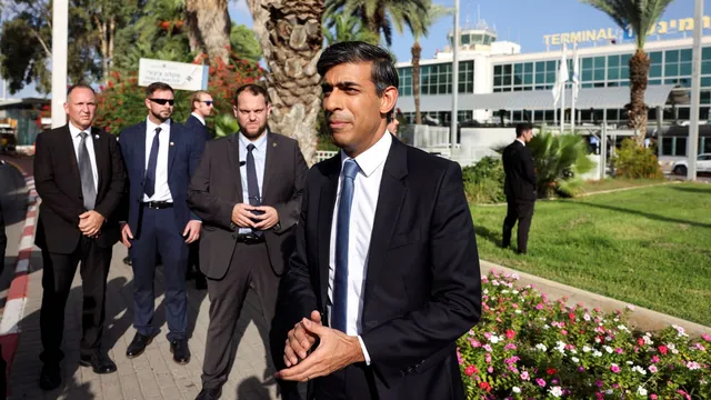 UK PM Rishi Sunak in Israel for talks to prevent conflict escalation