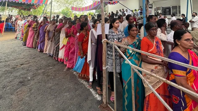 Andhra Pradesh voting voters polling