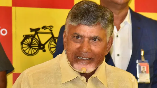 Telegu Desam Party (TDP) supremo N. Chandrababu Naidu addressed media persons at his residence near Vijayawada on June 5, 2024