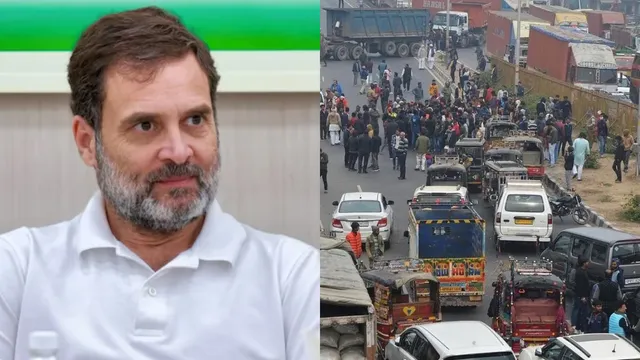 Congress Rahul Gandhi Truck Drivers Protest