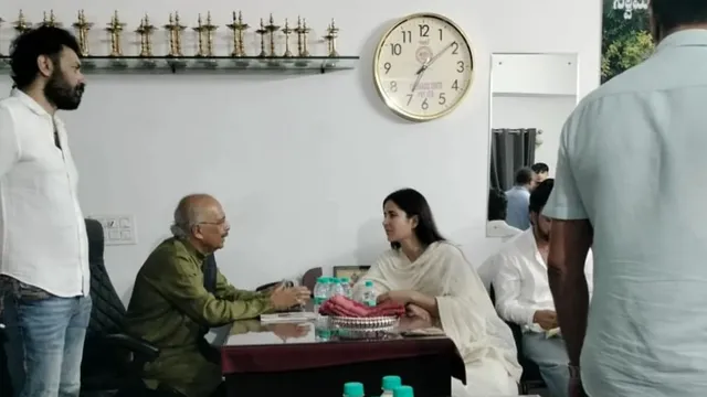 Katrina Kaif visited the Kuttaru Koragajjana Shrine in Mangaluru on Sunday