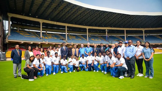 US Ambassador to India Eric Garcetti met and cheered India's Blind Cricket Team on Saturday