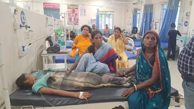 sick girls in hospital in Nalalnda Bihar