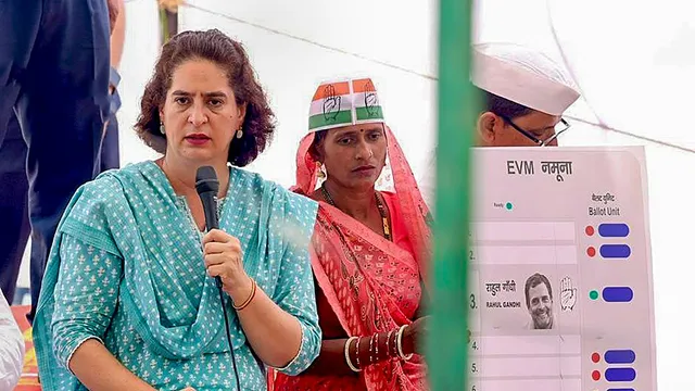 Congress General Secretary Priyanka Gandhi Vadra campaigns for Lok Sabha polls, in Rae Bareli, Thursday, May 9, 2024