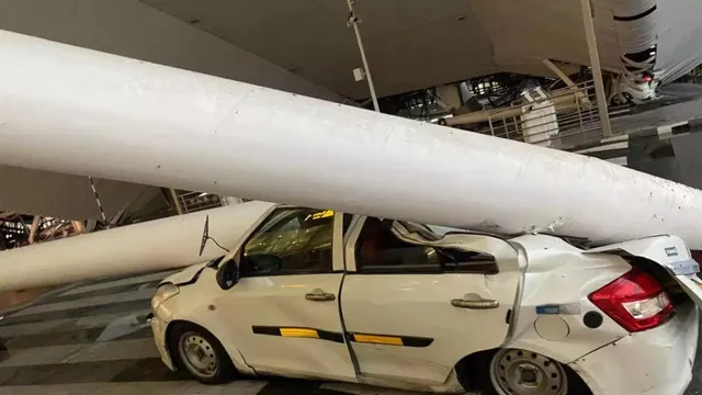 No loud noise, chaos when iron rods fell on cars: Eyewitnesses at Delhi airport