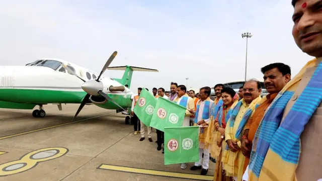 Madhya Pradesh Chief Minister Mohan Yadav launched intra-state air service named 'PM Shri Paryatan Vayu Seva' on Thursday