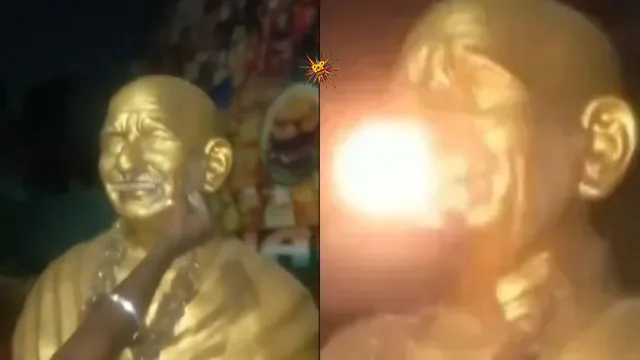 Viral Video: Teenagers Lights Firecracker Inside Gandhi Statue’s Mouth