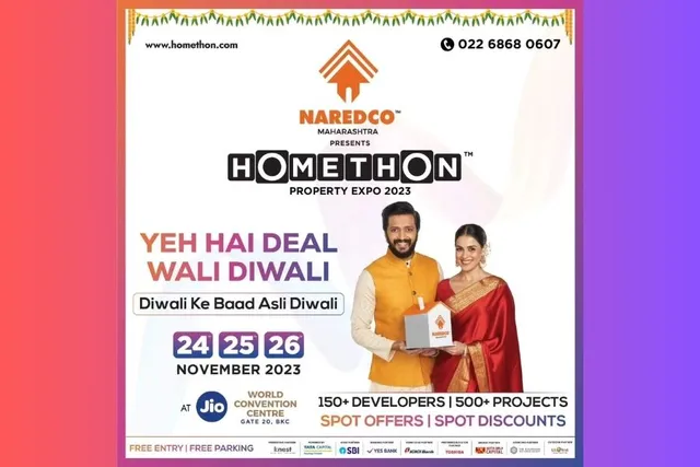  Riteish-Genelia as Brand Ambassadors of NAREDCO Maharashtra’s HOMETHON Property Expo 2023