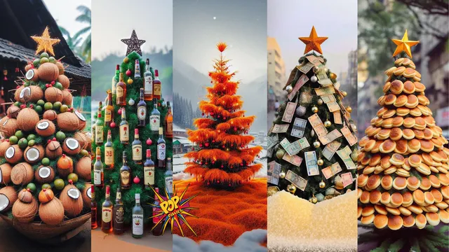 AIs Festive Wonderland Christmas Trees Across Indias Diverse Shades.png