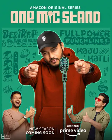 Double the fun and bigger celebrities, One Mic Stand returns with Season 2 as Prime video drops the poster of the show featuring Karan Johar, Sunny Leone, Raftaar, Chetan Bhagat and Faye D’Souza