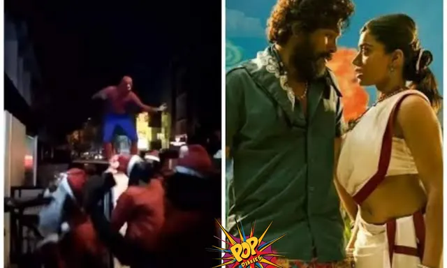 Viral video : Spiderman celebrates the massive success of Allu Arjun's Pushpa, dances on 'Saami Saami'!