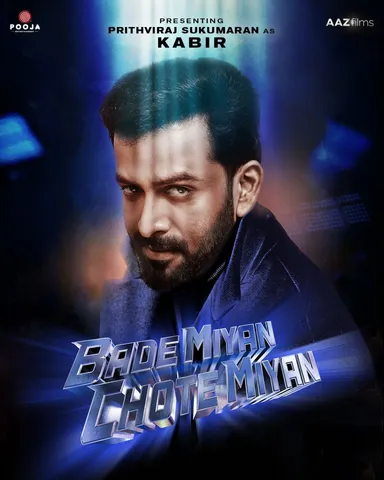 Pooja Entertainment's highly anticipated 'Bade Miyan Chote Miyan' will have Prithviraj Sukumaran as the antagonist