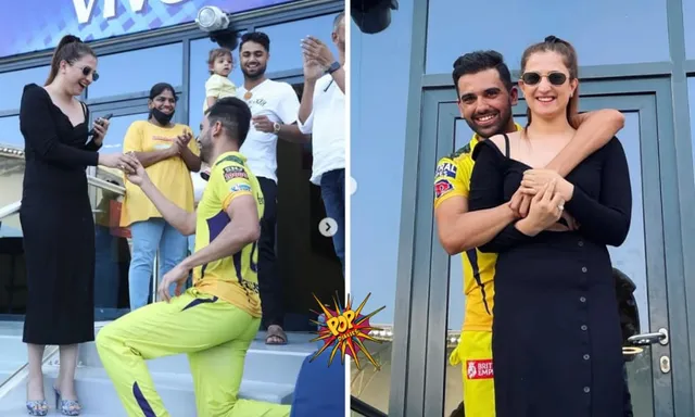 And She Said Yes! Deepak Chahar Proposes Jaya Bhardwaj After CSK vs PBKS ;Video Goes Viral, Watch Here: