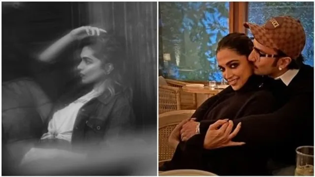 Ranveer Singh cannot get sufficient of ' Hottie' Deepika Padukone's pose in new pic ;