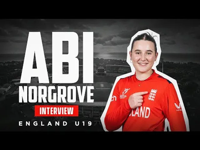 “Here to win the World Cup” | Abi Norgrove, England | Interview | U19 T20 World Cup 2025