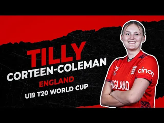 Meg Lanning's wicket was incredible: Tilly Corteen-Coleman | England | Interview | U19 T20 World Cup