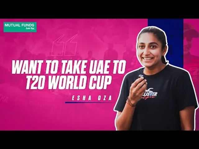 I want to take UAE to T20 World Cup: Esha Oza | Interview | T20 World Cup
