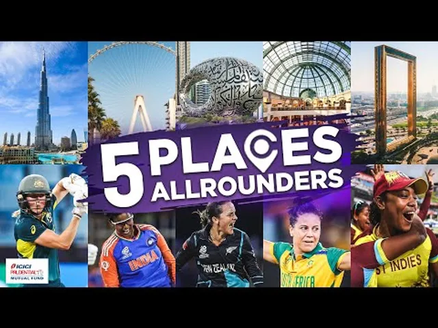 Five Places, Five Iconic Allrounders | Straight from Dubai | Ellyse Perry, Melie Kerr