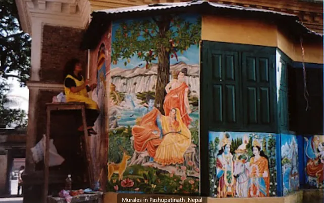 Painting pashupatinat temple