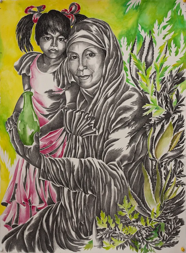 Giovanna Caruso painting