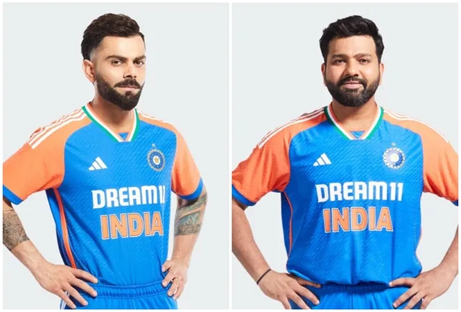Rohit Sharma, Virat Kohli WEARING Indias New T20 World Cup 2024 Jersey; PICS go VIRAL