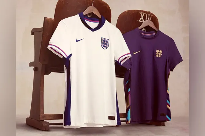 England football team home and away kit