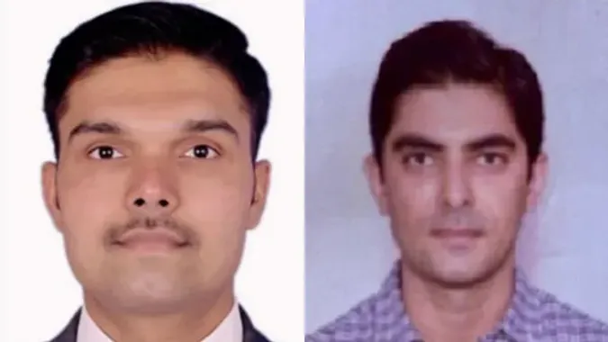 Indian support staff: Vipul Yadav and Dinesh Chahal