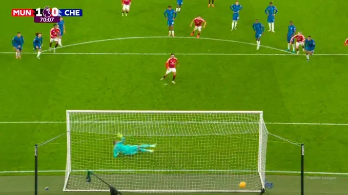 Bruno Fernandes scores for United- Sportz Point.com