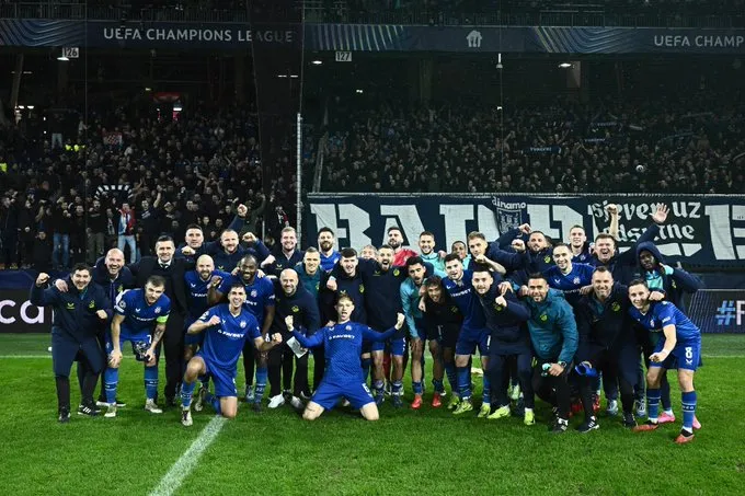 DNK Dinamo players in a photography after Champions League game- Sportz Point.com