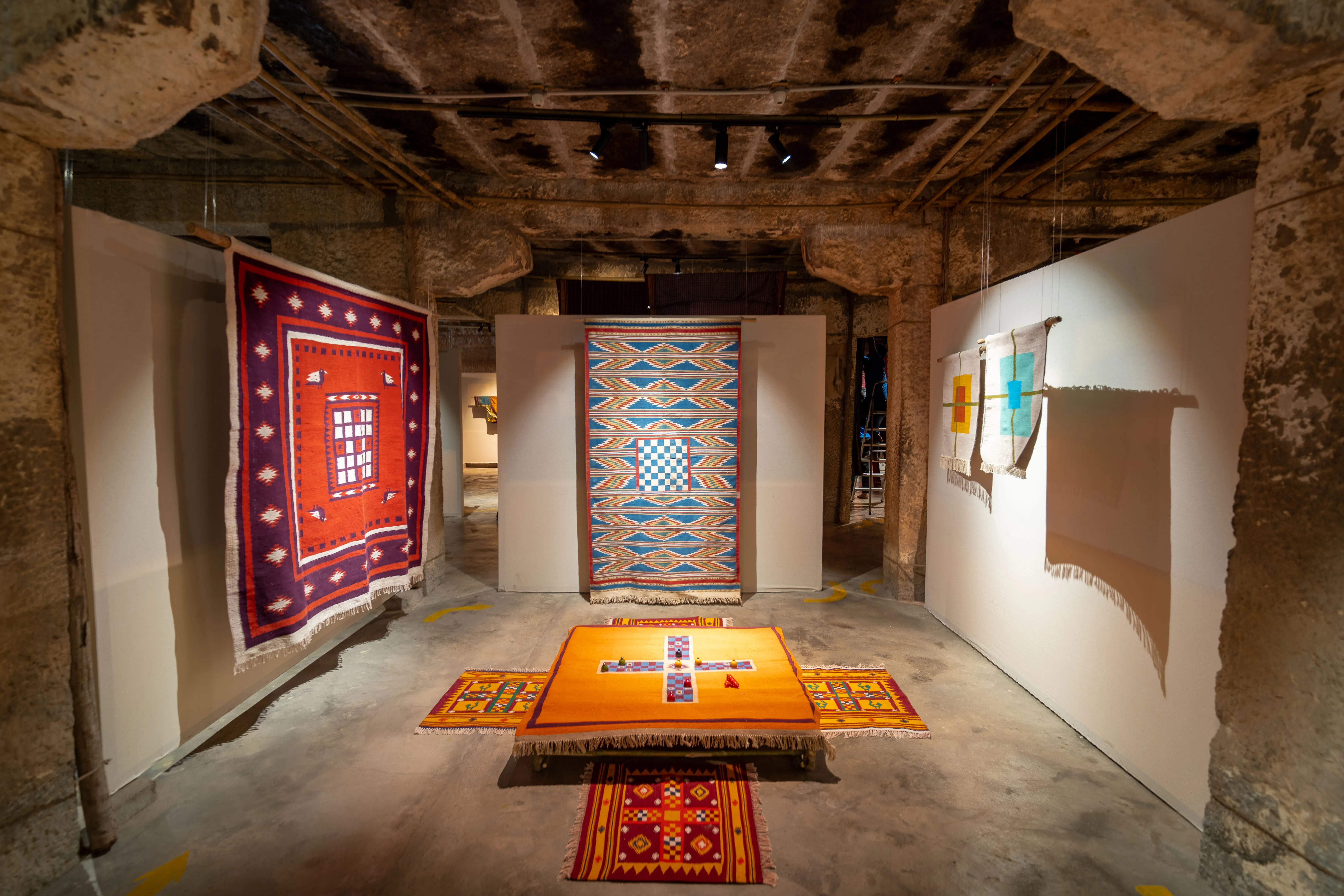 Installation view of the exhibition - Navalgund durries 