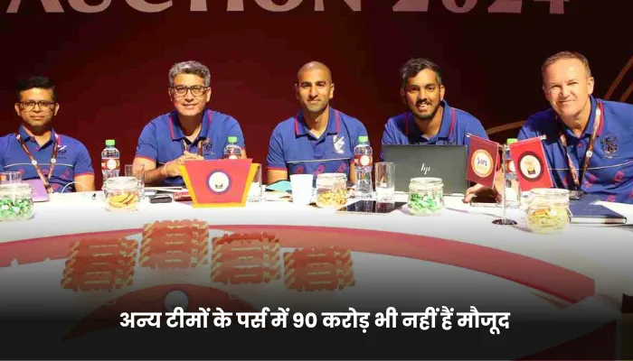 अन्य टीमों के पर्स में 90 करोड़ भी नहीं हैं मौजूद 