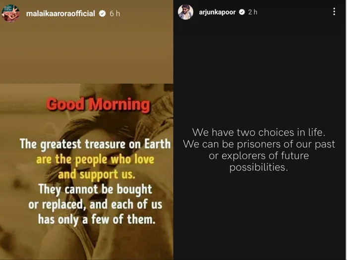 Malaika Arora- Arjun Kapoor-IG stories