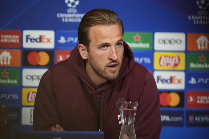 Harry Kane in the pre second leg press-conference