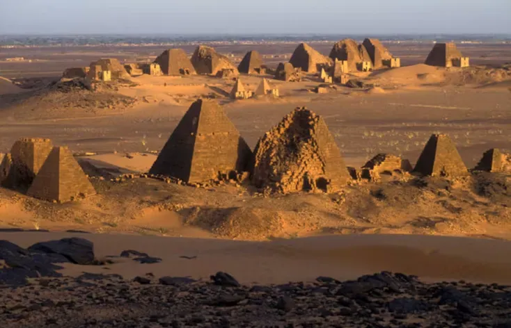 The pyramids of Meroë. Christian Sappa/Gamma-Rapho/Getty Images