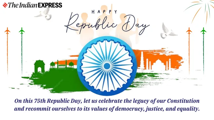 Happy Republic Day 2024 Best wishes quotes and images to share on this Republic Day with family and friends