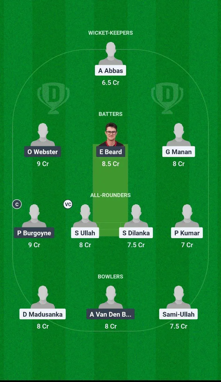 ACCB vs PSJ European T10 Cricket League, 2025