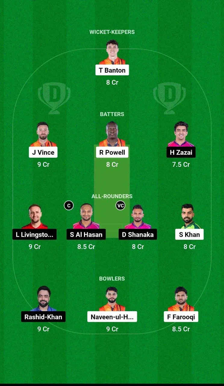 DB vs BT Abu Dhabi T10, 2024