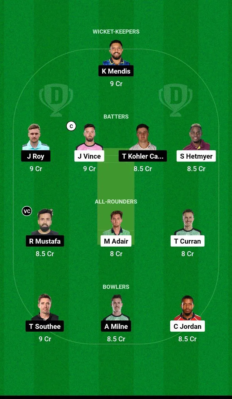 GG vs SWR ILT20 League, 2025 