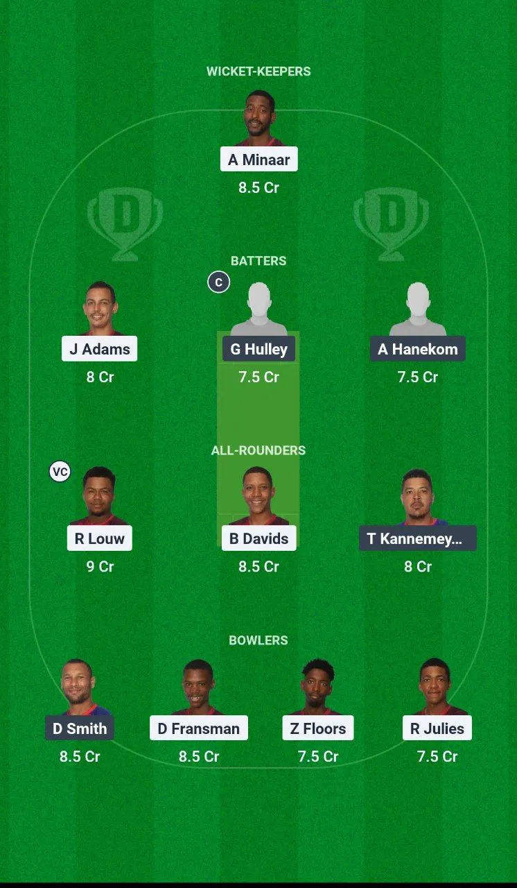 YPS vs VDS Boland T20 Super League