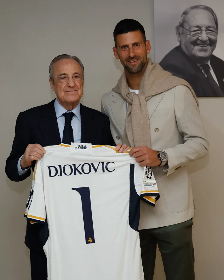 Novak Djokovic attended the El-Clasico match | sportzpoint.com