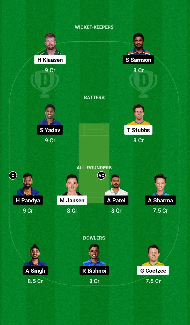 SA vs IND 1st T20I