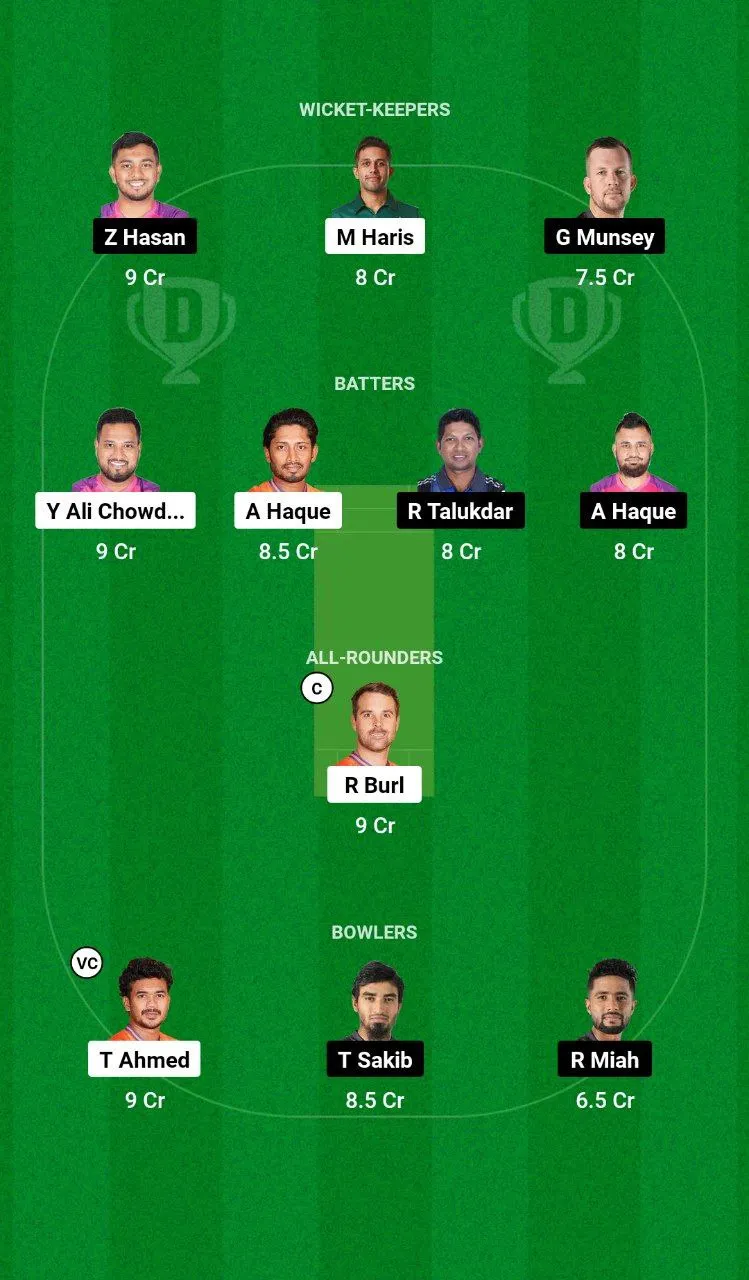 DBR vs SYL BPL 2025