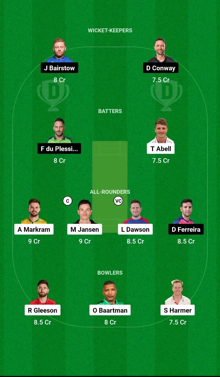SEC vs JSK SA20 League, 2025