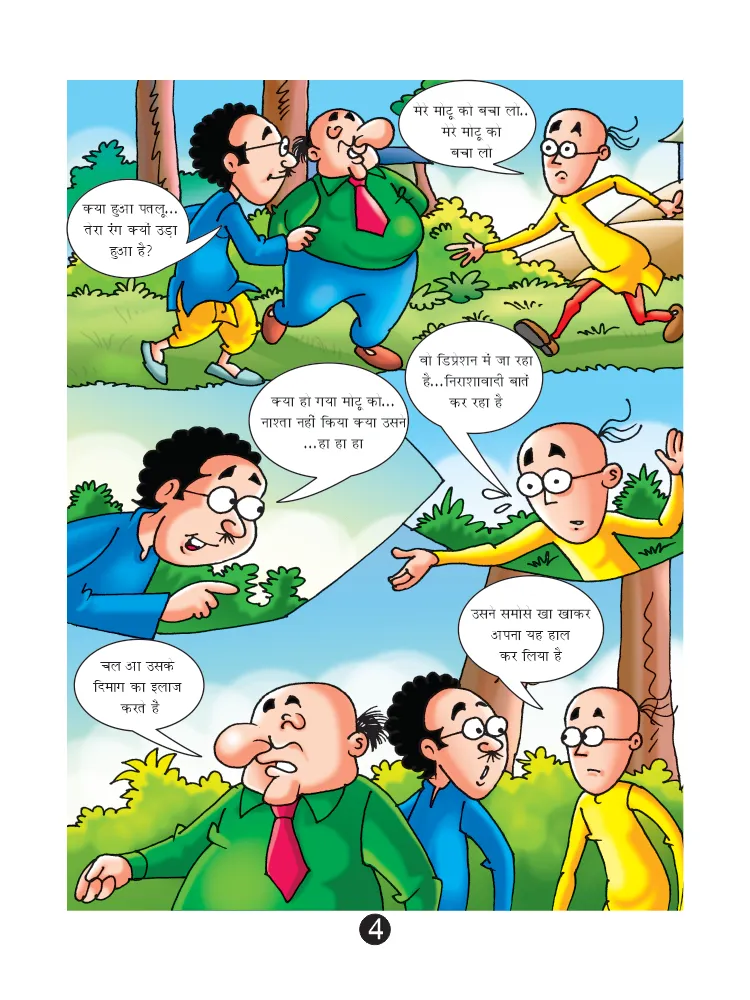 Lotpot Comics Character Motu Patlu