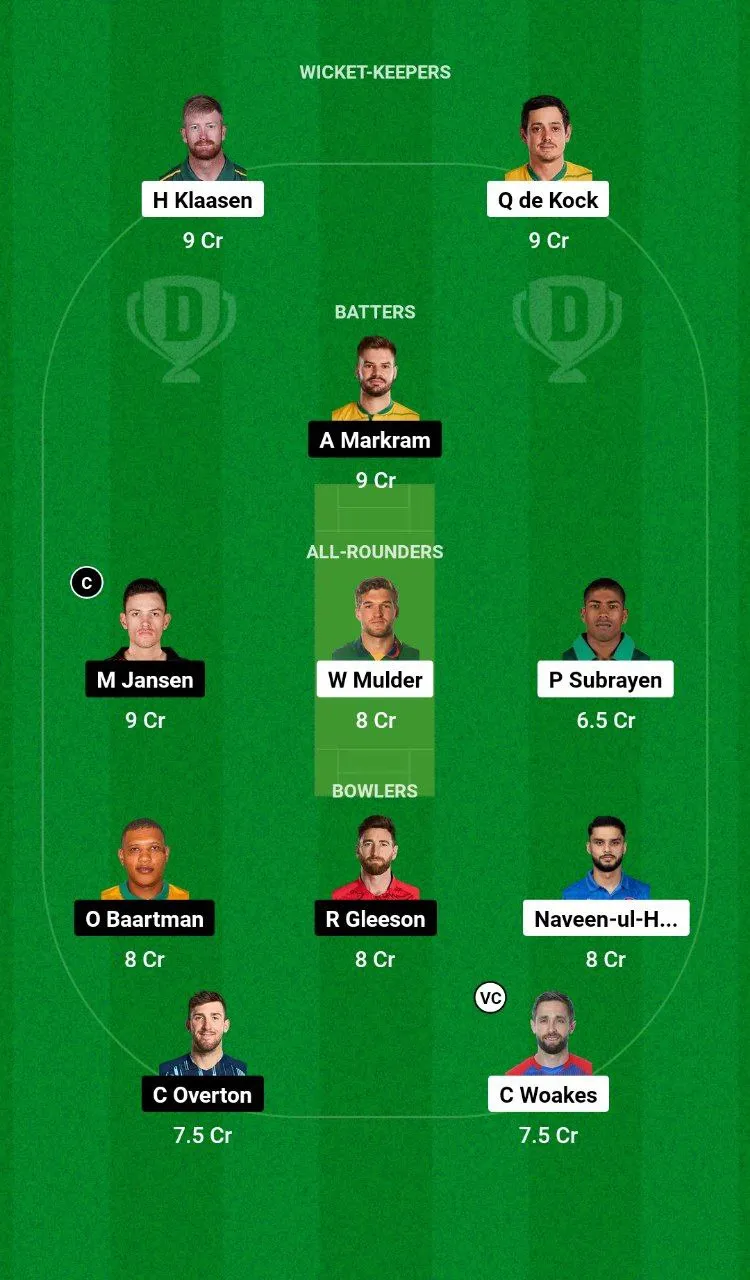 DSG vs SEC SA20 League, 2025