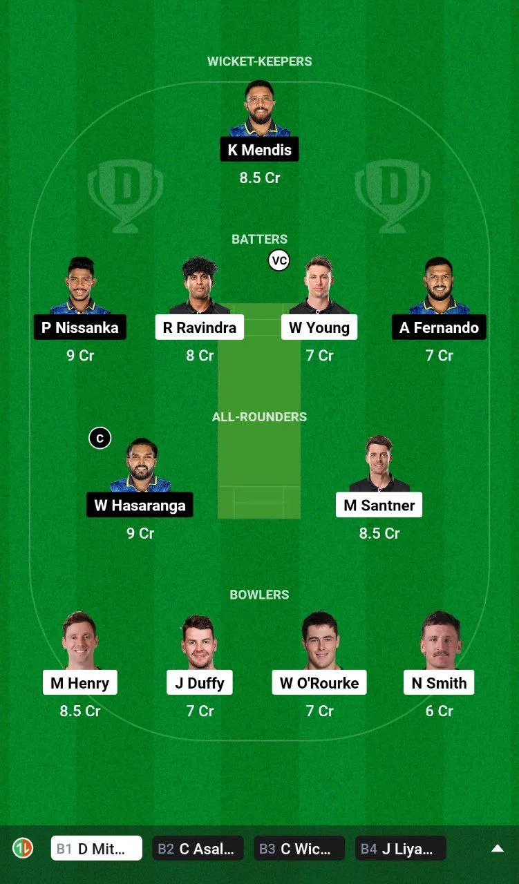 NZ vs SL 2nd ODI